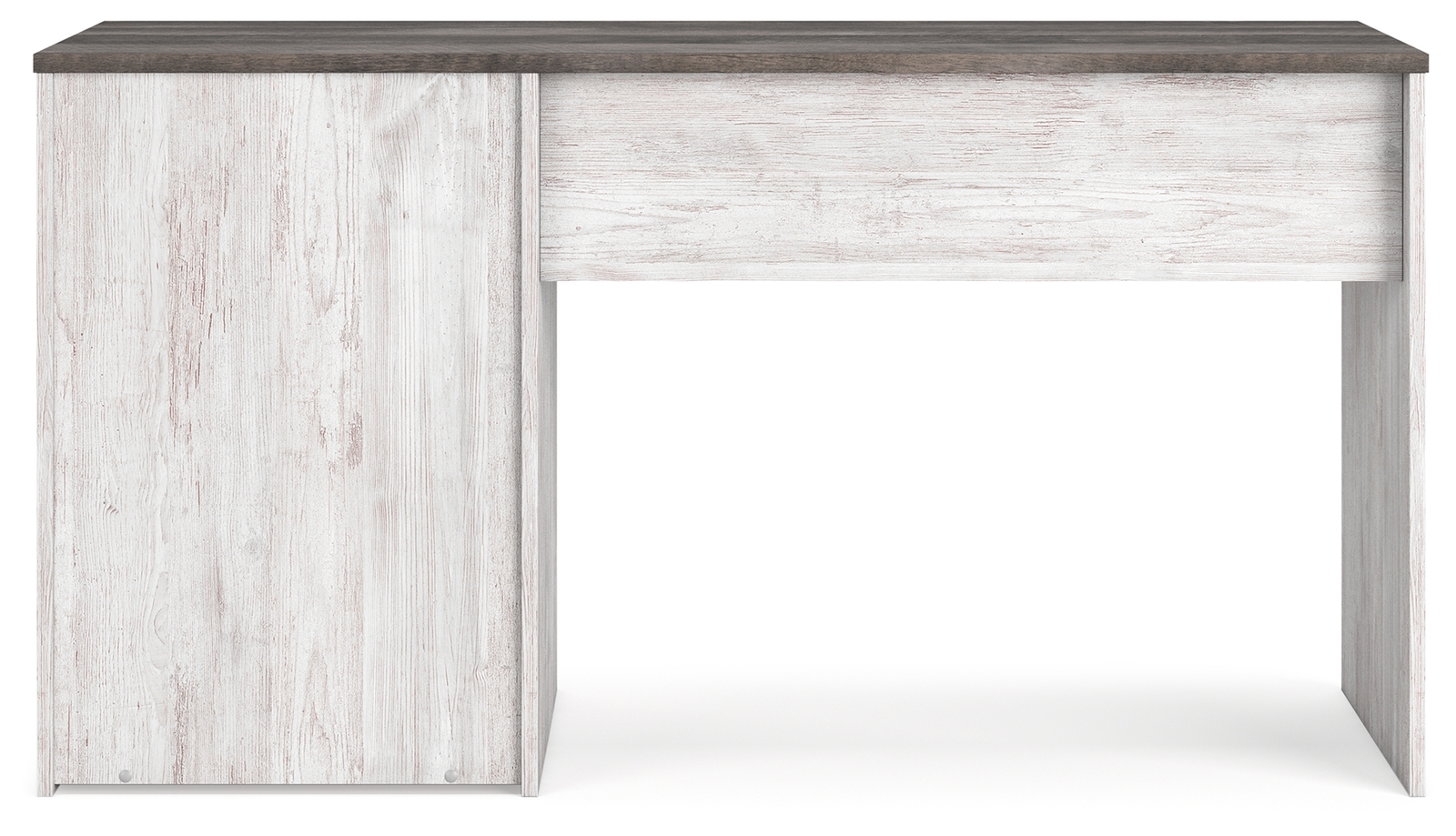 Shawburn - Home Office Desk - White / Dark Charcoal Gray - Image 5