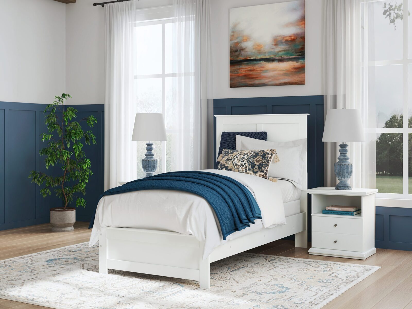 Bostwick Shoals - Panel Bed With Framed Footboard - Image 14