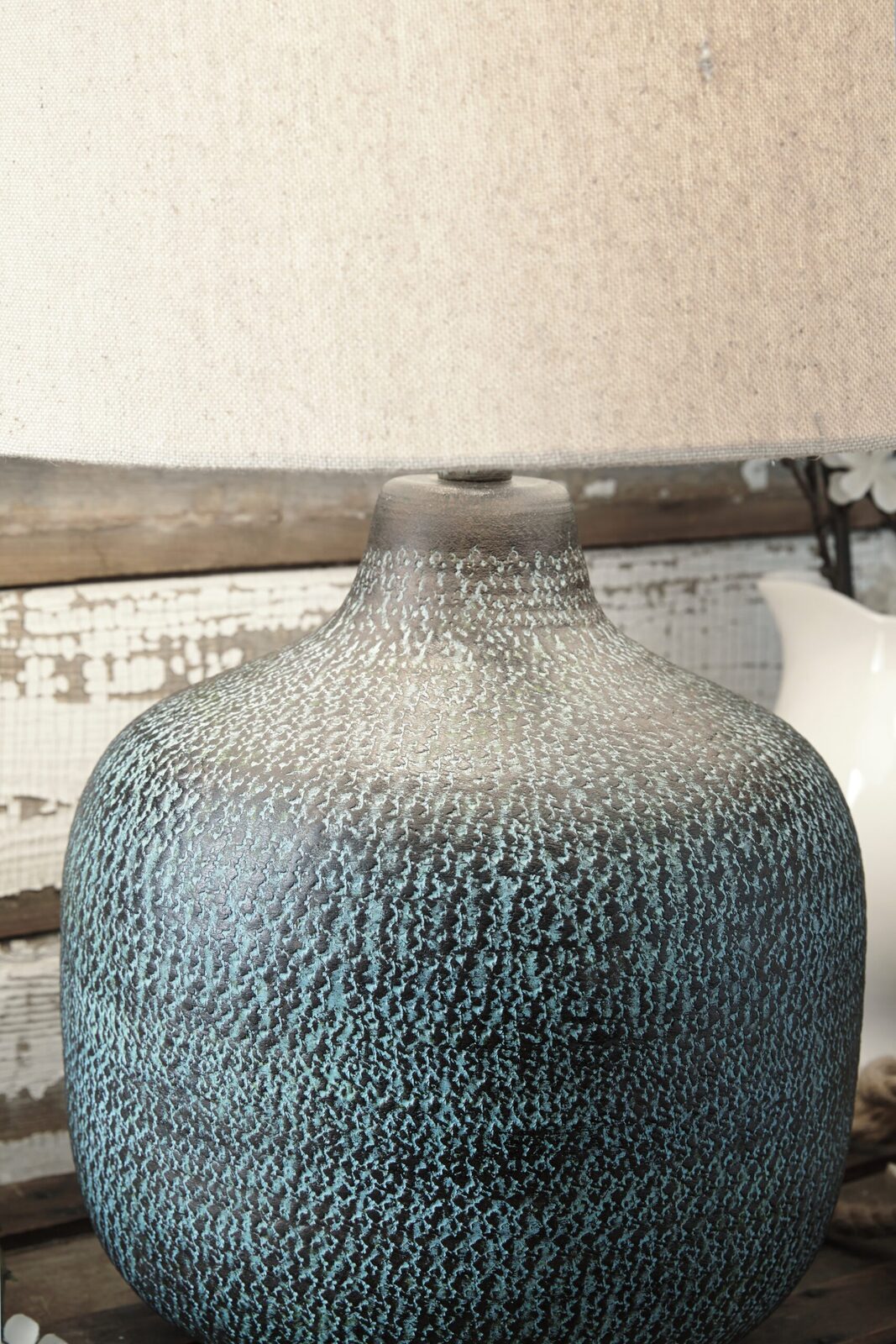 Malthace - Metal Table Lamp - Patina - Image 3