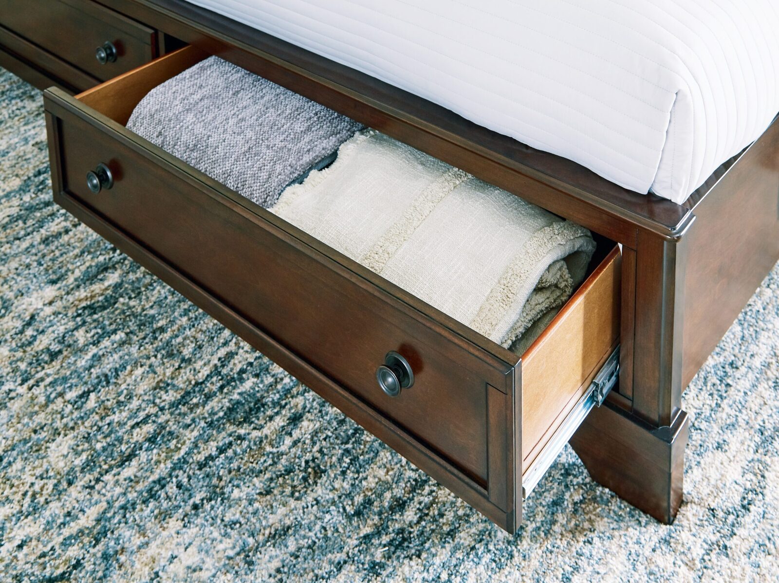 Trellington - King Sleigh Storage Bed - Brown - Image 7