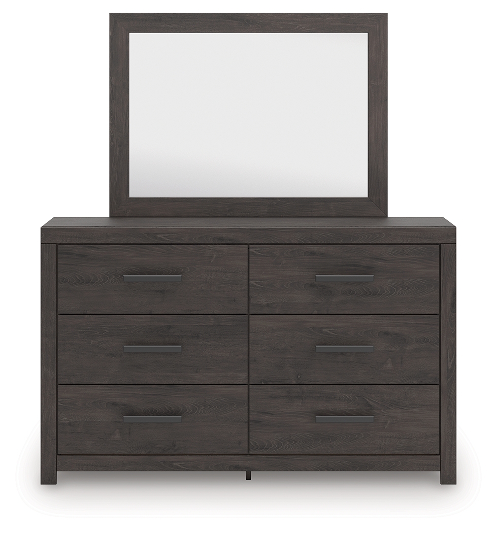 Prendonea - Dresser and Mirror - Charcoal - Image 5