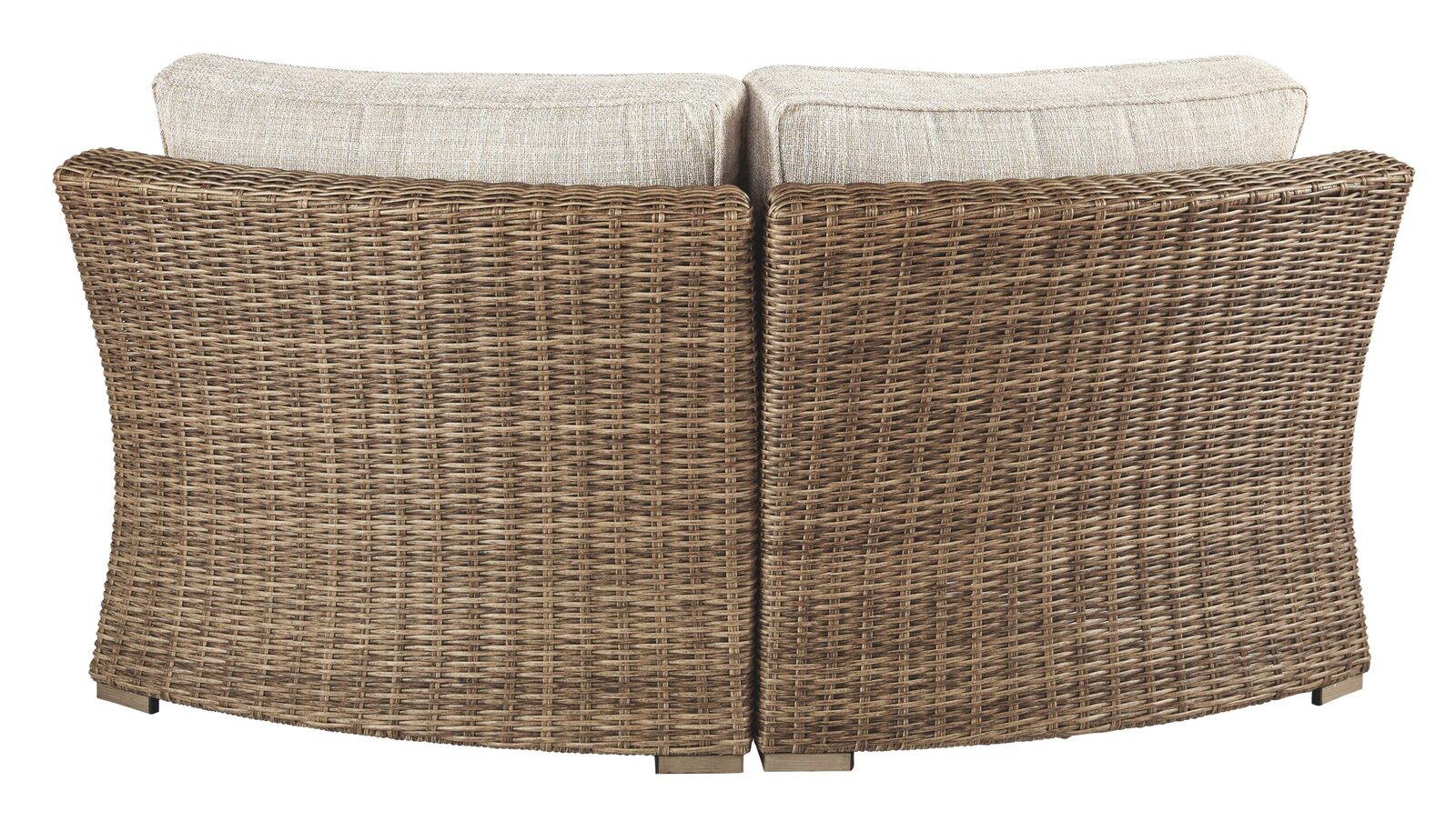 Beachcroft - Curved Corner Chair w/Cushion - Beige - Image 3