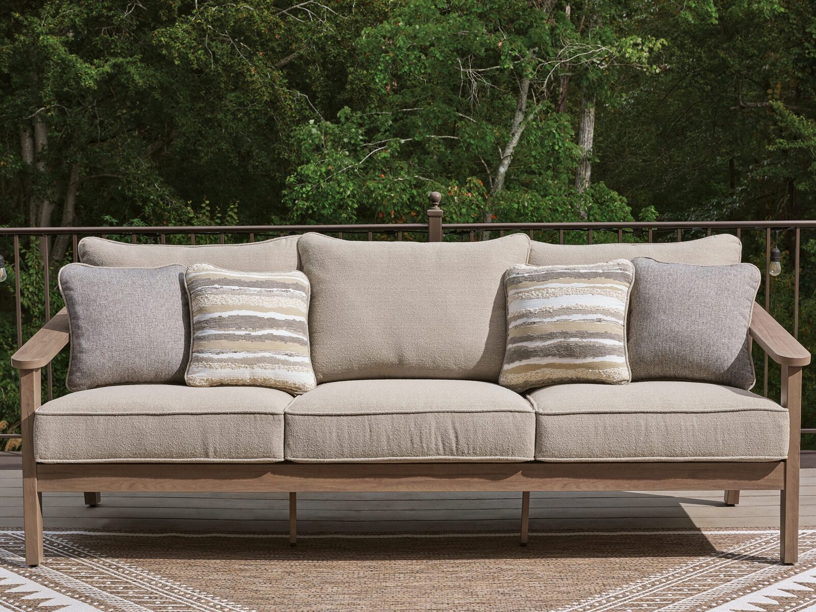 Harmony Headlands - Sofa With Cushion - Natural / Gray - Image 2