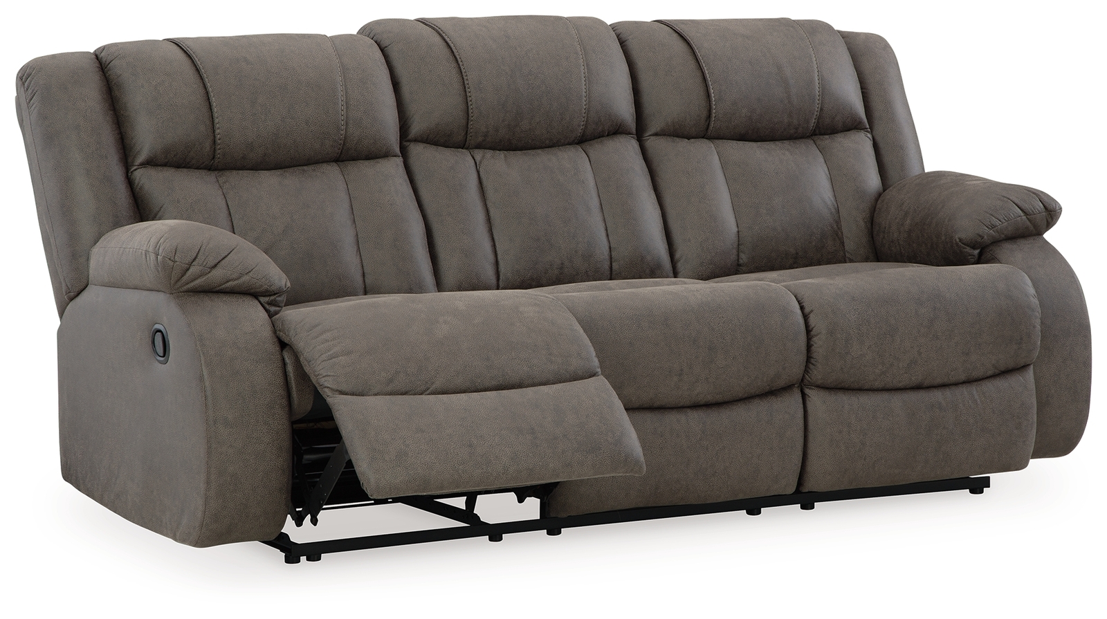 First Base - Reclining Sofa - Gunmetal - Image 4