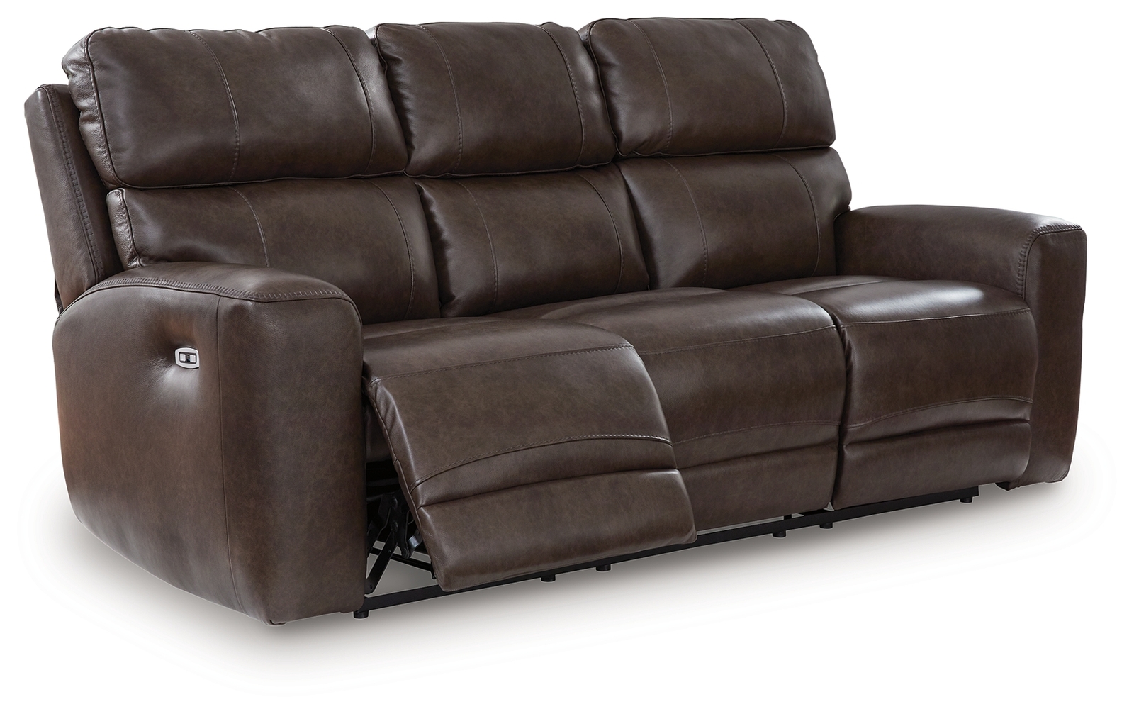 Crossplex - Power Reclining Sofa With Adjustable Headrest - Smoke - Image 3