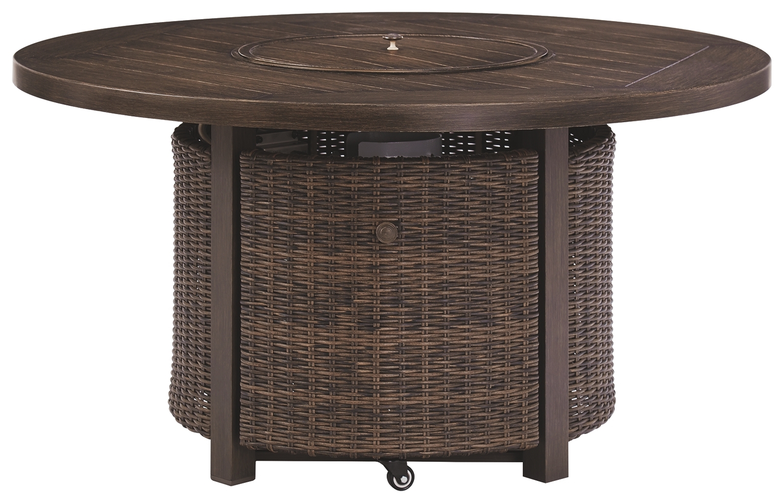 Paradise Trail - Round Fire Pit Table - Medium Brown - Image 6