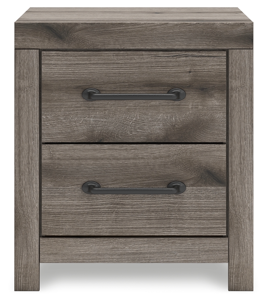 Graystorm - Two Drawer Night Stand - Brown Gray - Image 5