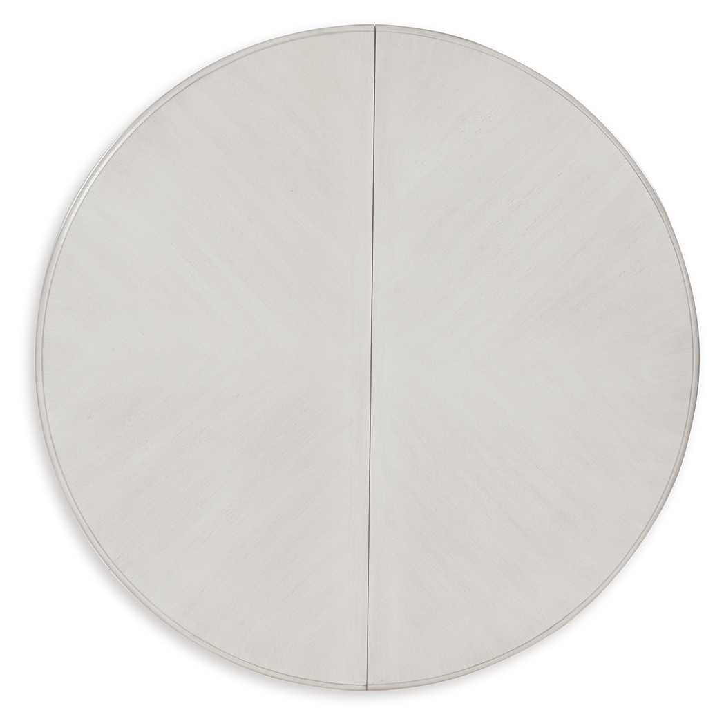 Montelaine - Oval Dining Room Extension Table - Antique White - Image 8