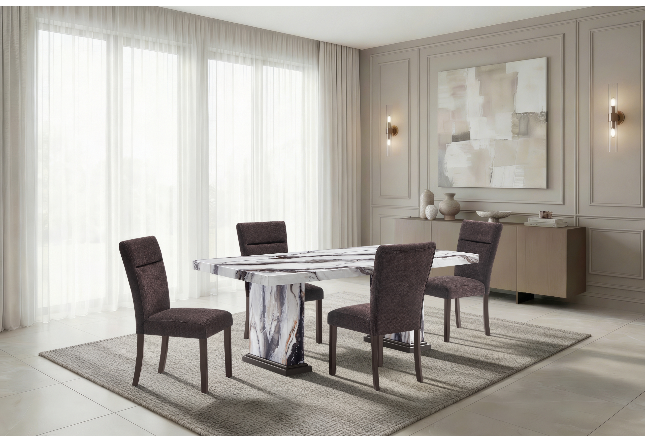 D8212DC - Dining Chair - Dark Brown - Image 2