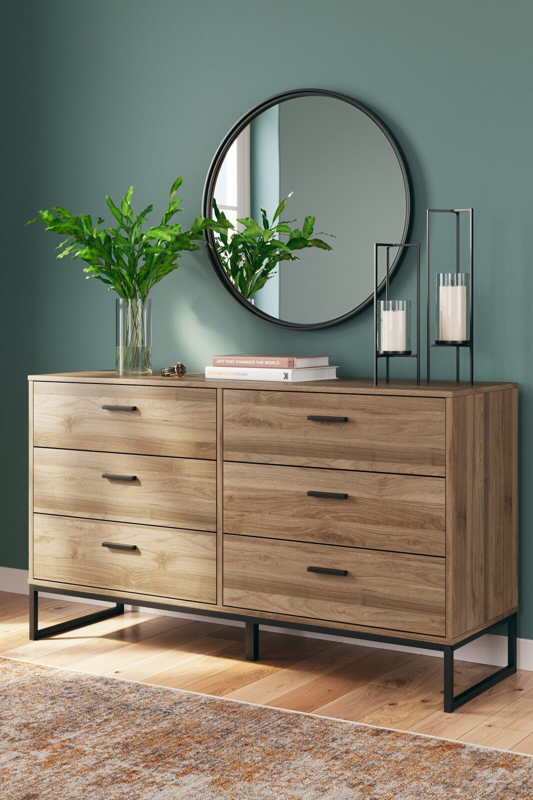 Deanlow - Six Drawer Dresser - Honey - Image 2