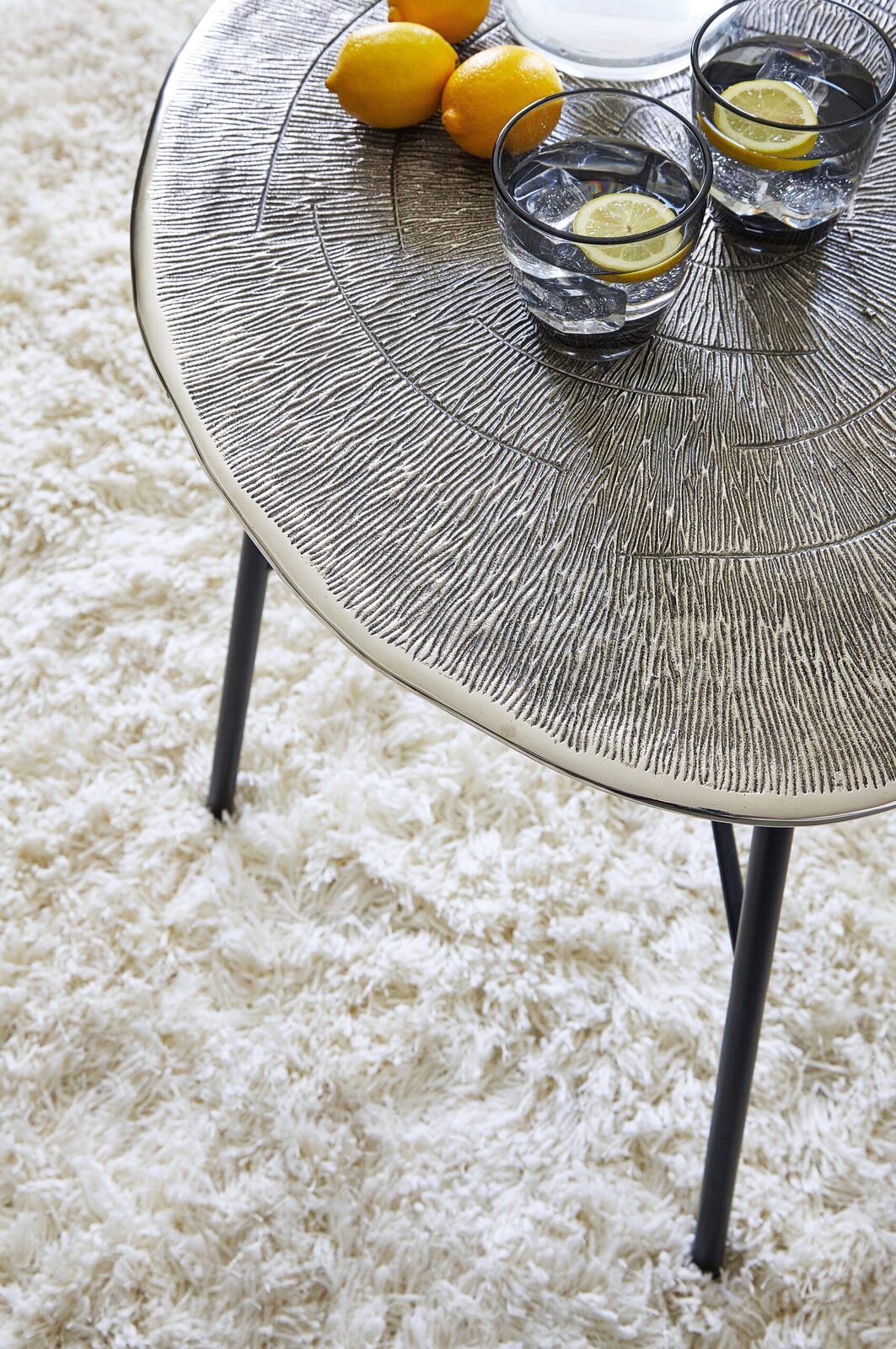 Laverford - Round End Table - Chrome / Black - Image 5