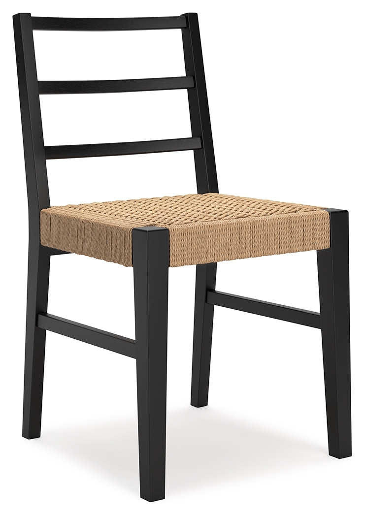 Isanti - Dining Room Side Chair (Set of 2) - Light Brown / Black - Image 3