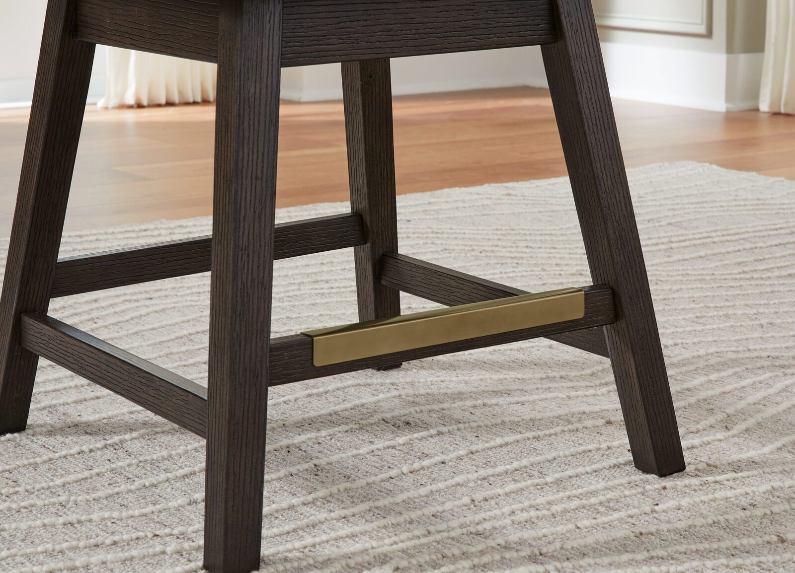 Burkhaus - Upholstered Swivel Barstool (Set of 2) - Beige / Dark Brown - Image 7