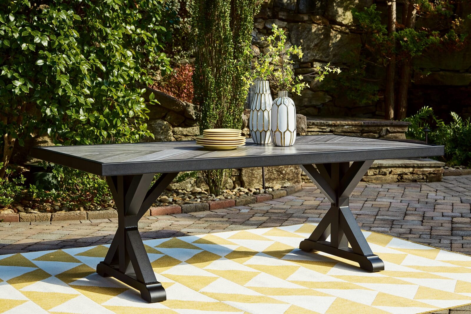 Beachcroft - Rect Dining Table W/Umb Opt - Image 2