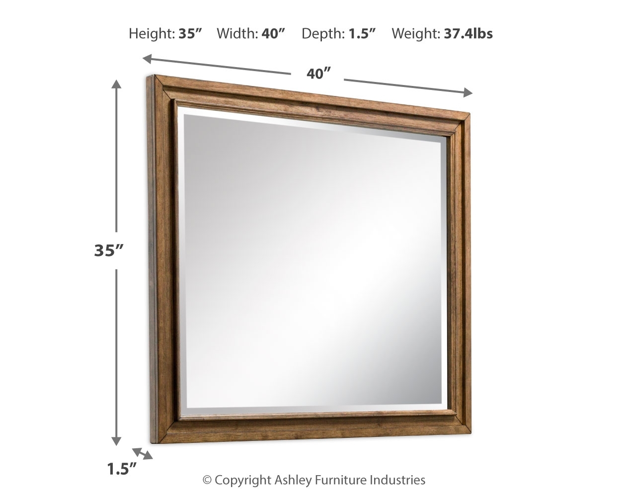 Sturlayne - Bedroom Mirror - Brown - Image 3