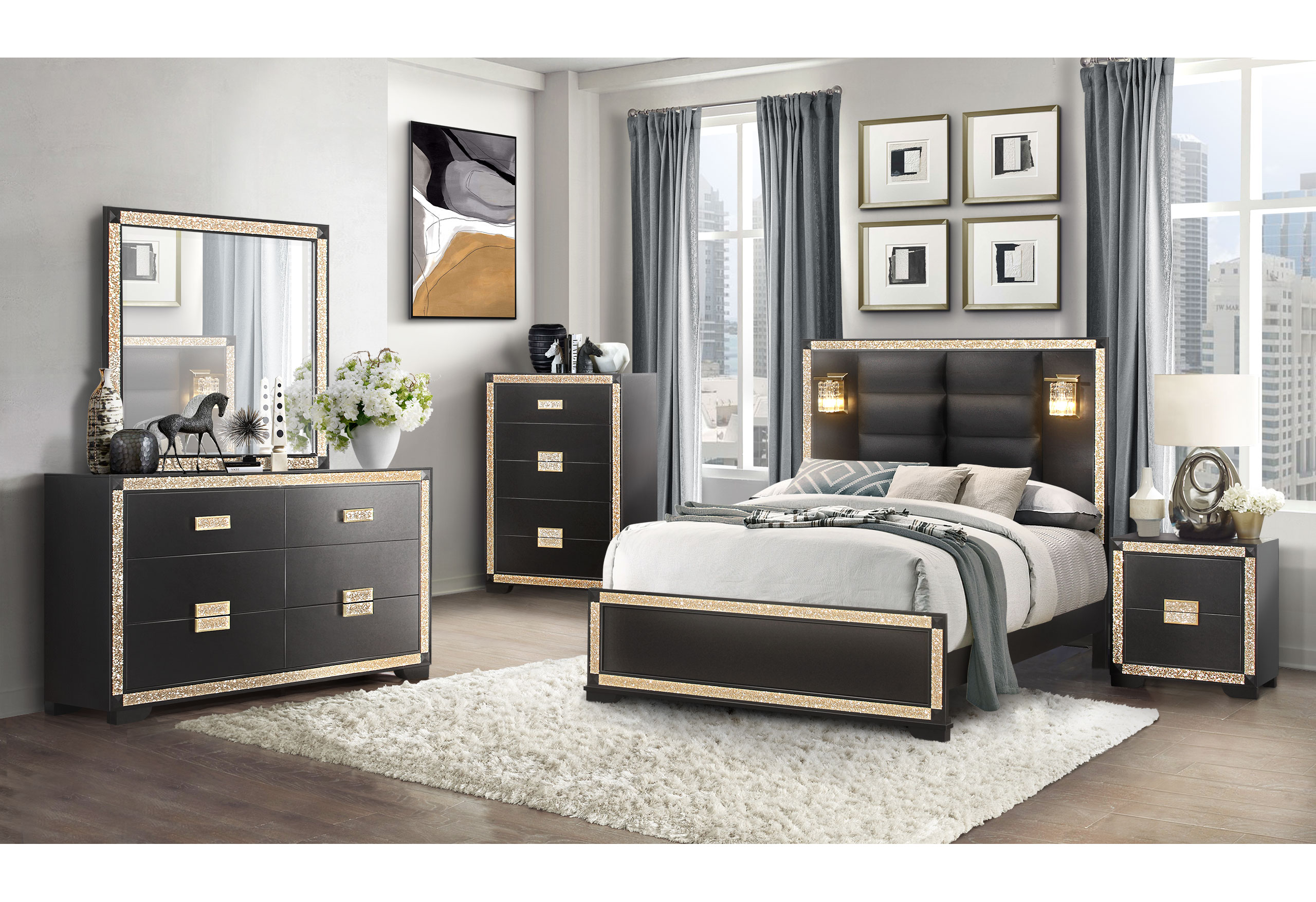 Blake - Chest - Black / Gold - Image 4