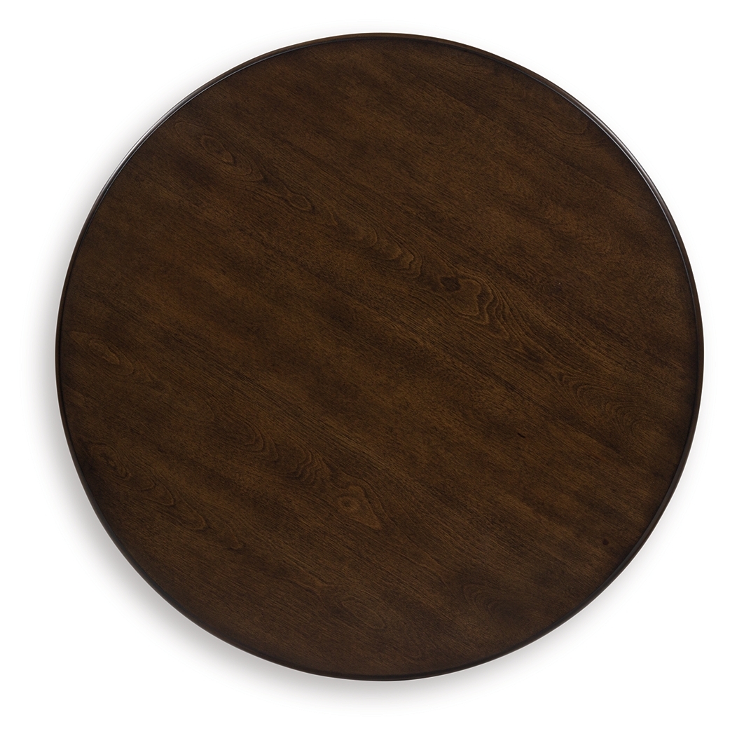 Frallyn - Round End Table - Dark Brown - Image 4
