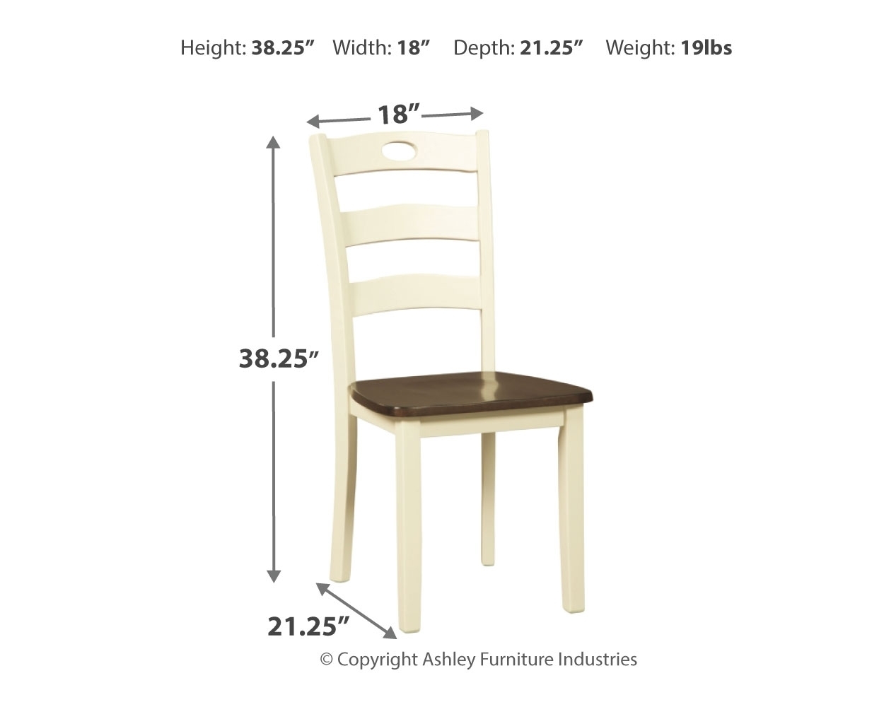 Woodanville - Dining Room Side Chair (Set of 2) - Cream / Brown - Image 4