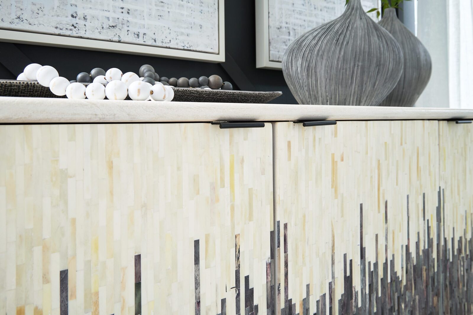 Freyton - Accent Cabinet - White / Gray - Image 7