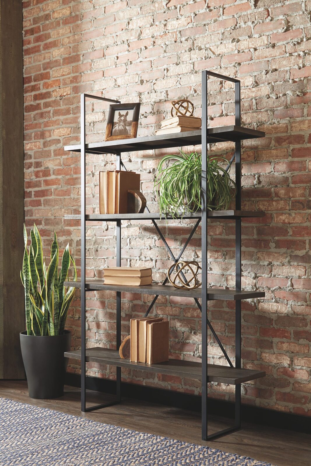 Gilesgrove - Bookcase - Black / Gray - Image 2