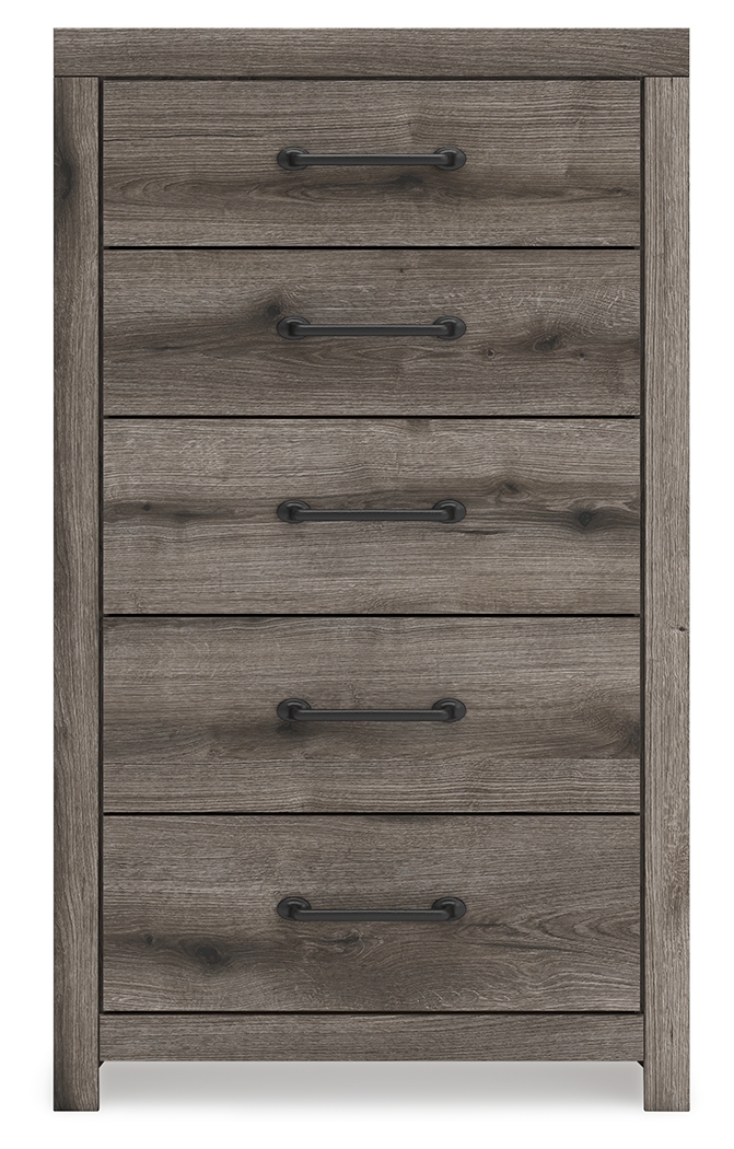 Graystorm - Five Drawer Chest - Brown Gray - Image 5