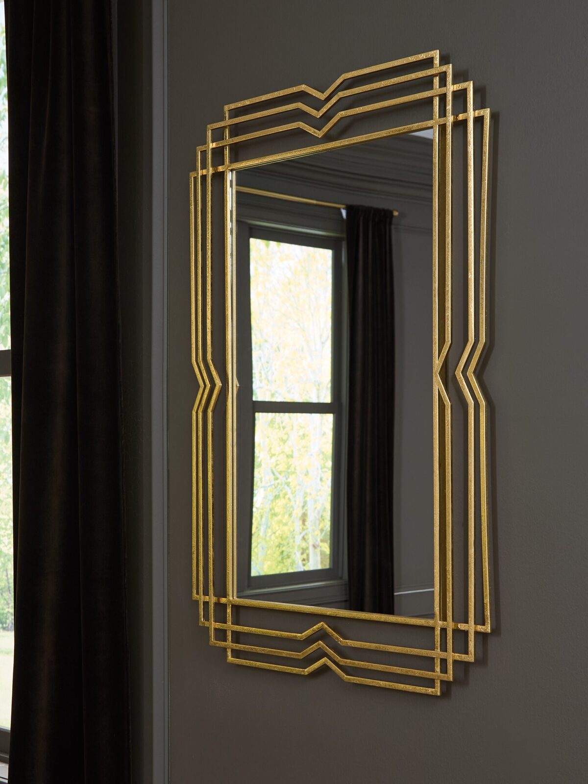 Claybrook - Accent Mirror - Gold Finish - Image 2