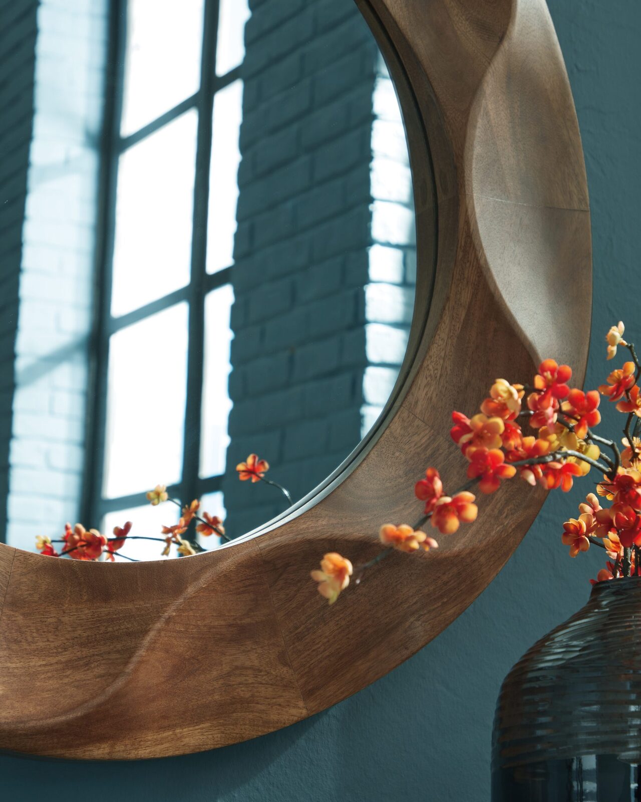 Aajon - Accent Mirror - Brown - Image 5