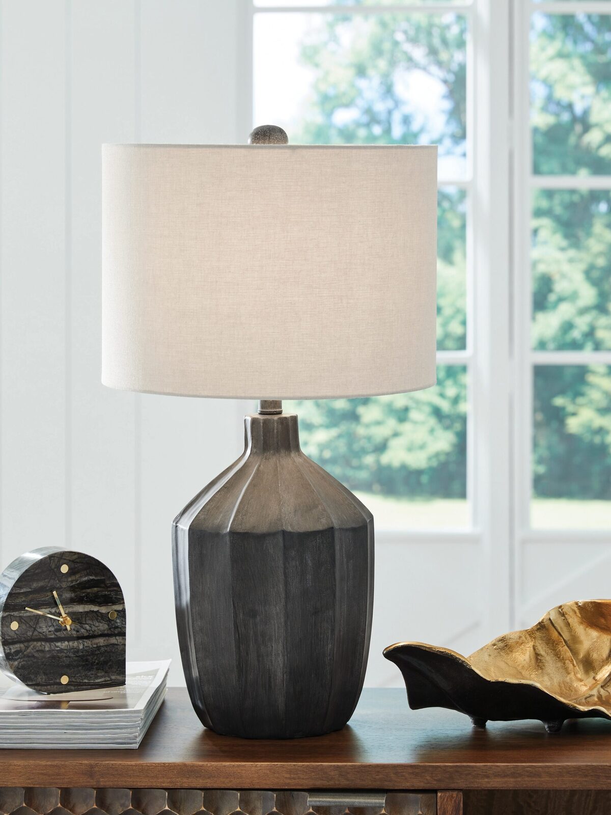 Jilton - Poly Table Lamp - Black - Image 2