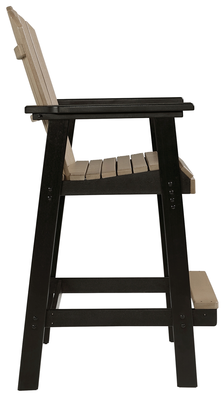 Fairen Trail - Tall Barstool (Set of 2) - Black / Driftwood - Image 6