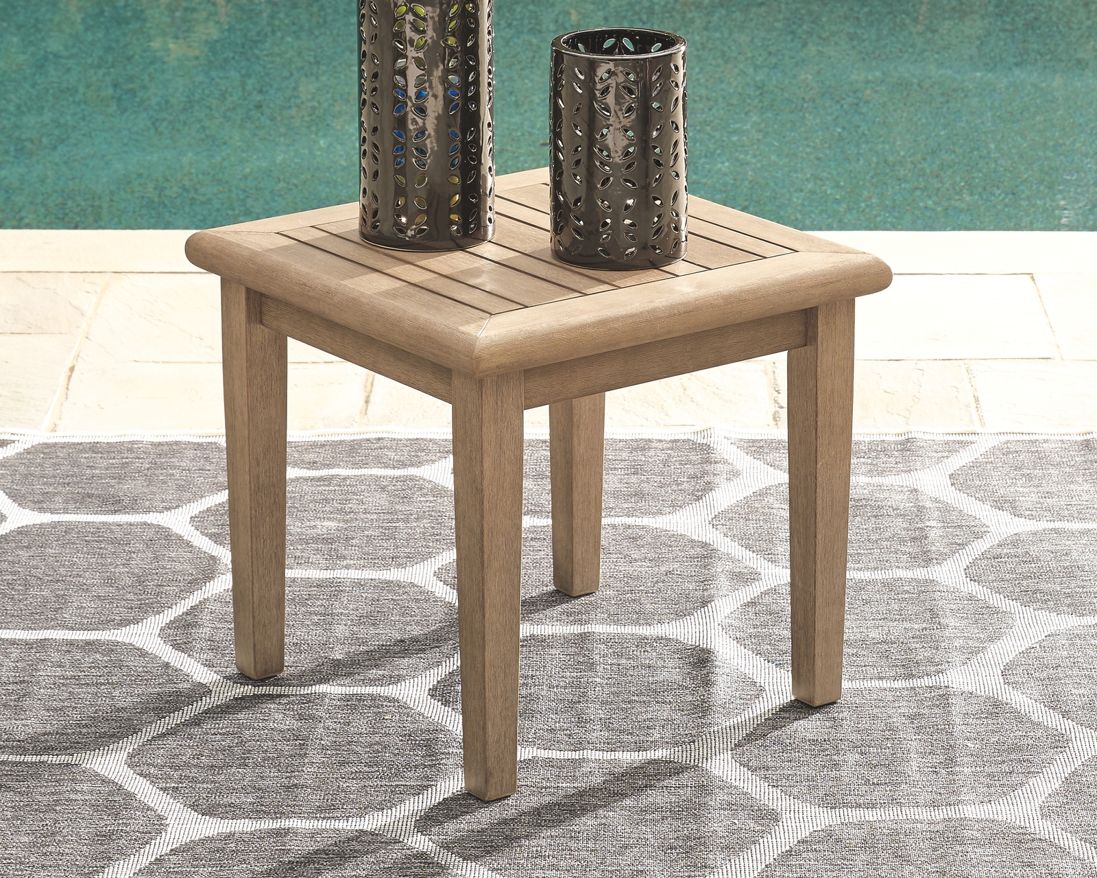 Gerianne - Square End Table - Brown - Image 2
