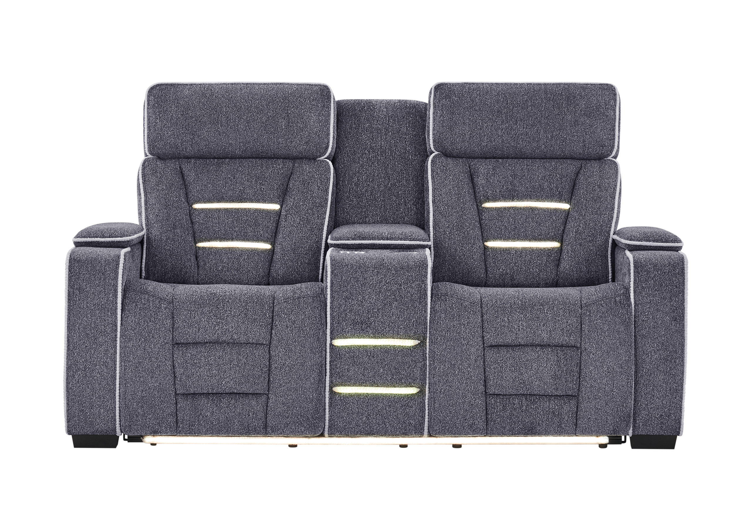 U1895 - Living Room Set - Dark Gray - Image 2