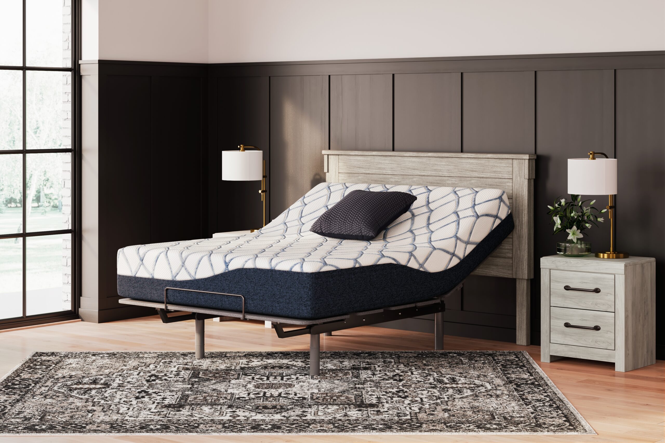 12 Inch Chime Elite 2.0 - California King Mattress - White / Blue - Image 10