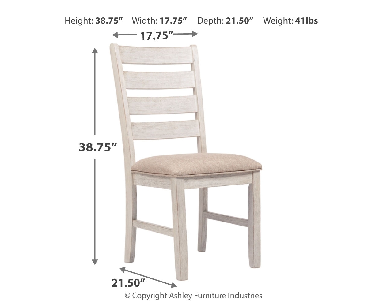 Skempton - Dining UPH Side Chair (Set of 2) - White - Image 4