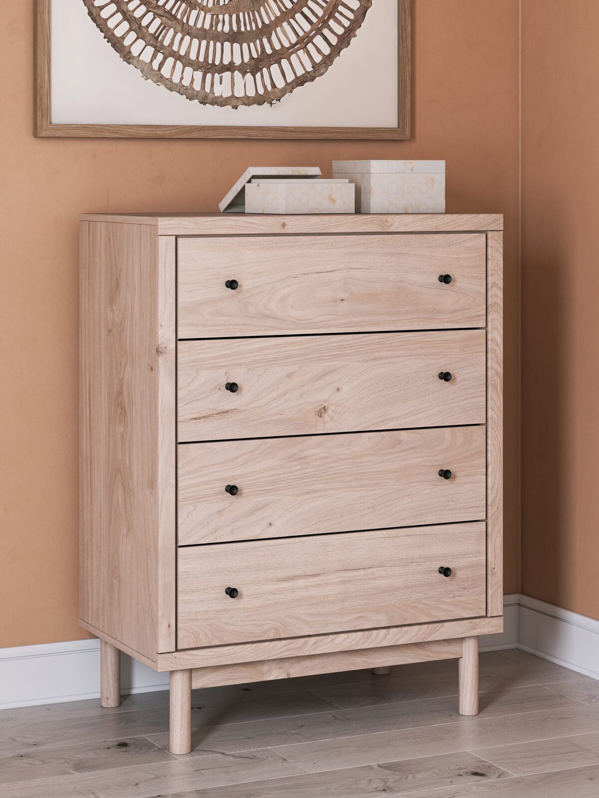 Arloster - Four Drawer Chest - Tan - Image 2