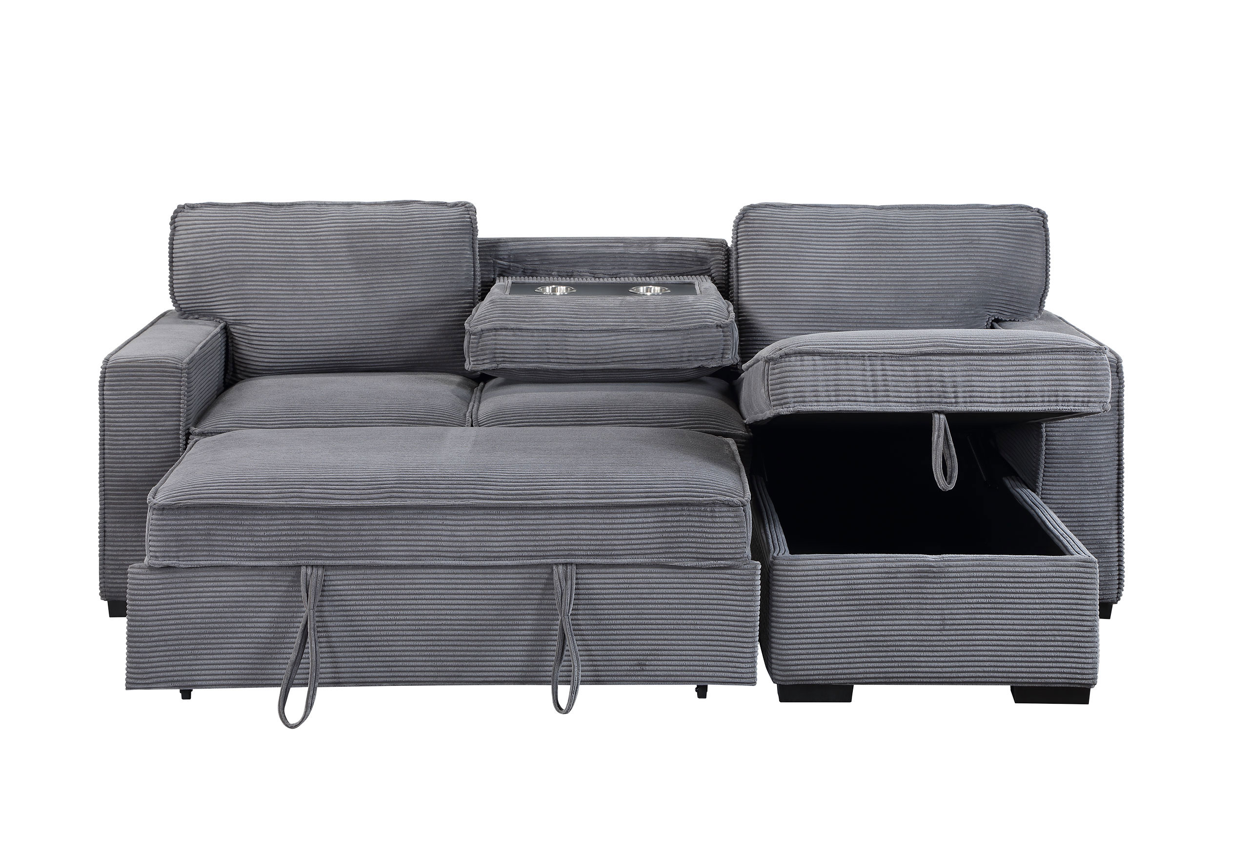 U0203 - Reversible Sofa Bed - Light Gray - Image 4