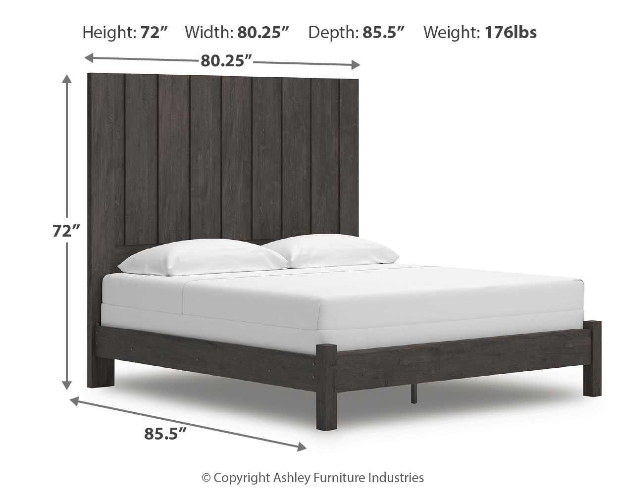 Fraluna - Panel Bed - Image 11