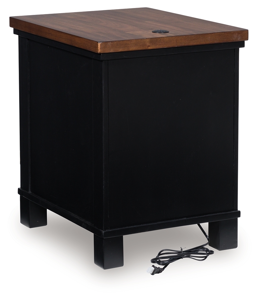 Wildenauer - Chair Side End Table - Brown / Black - Image 6