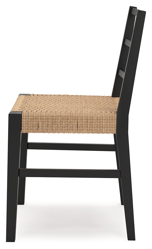 Isanti - Dining Room Side Chair (Set of 2) - Light Brown / Black - Image 7