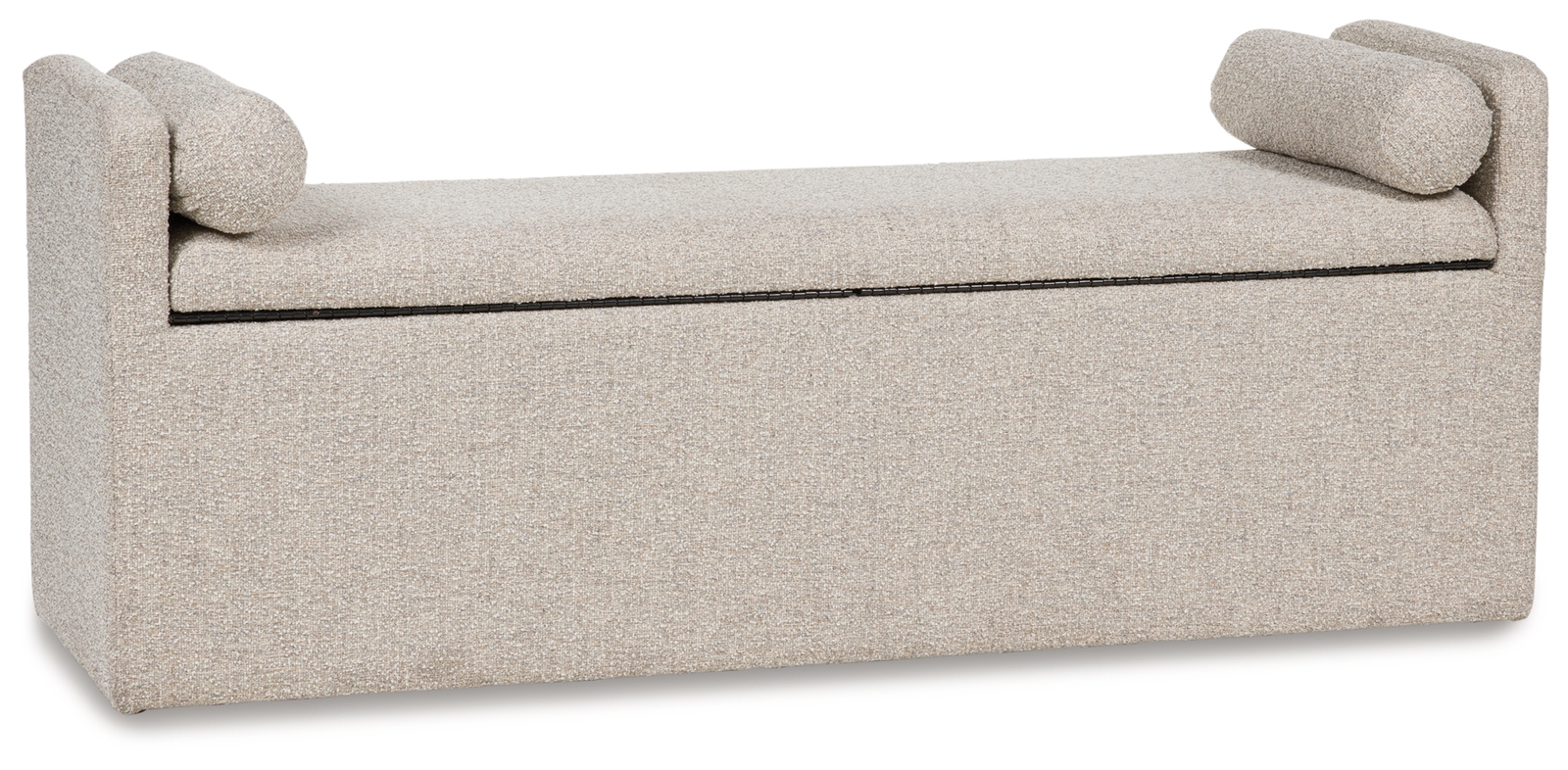 Galliden - Large Upholstered Dining Room Bench - Beige - Image 5