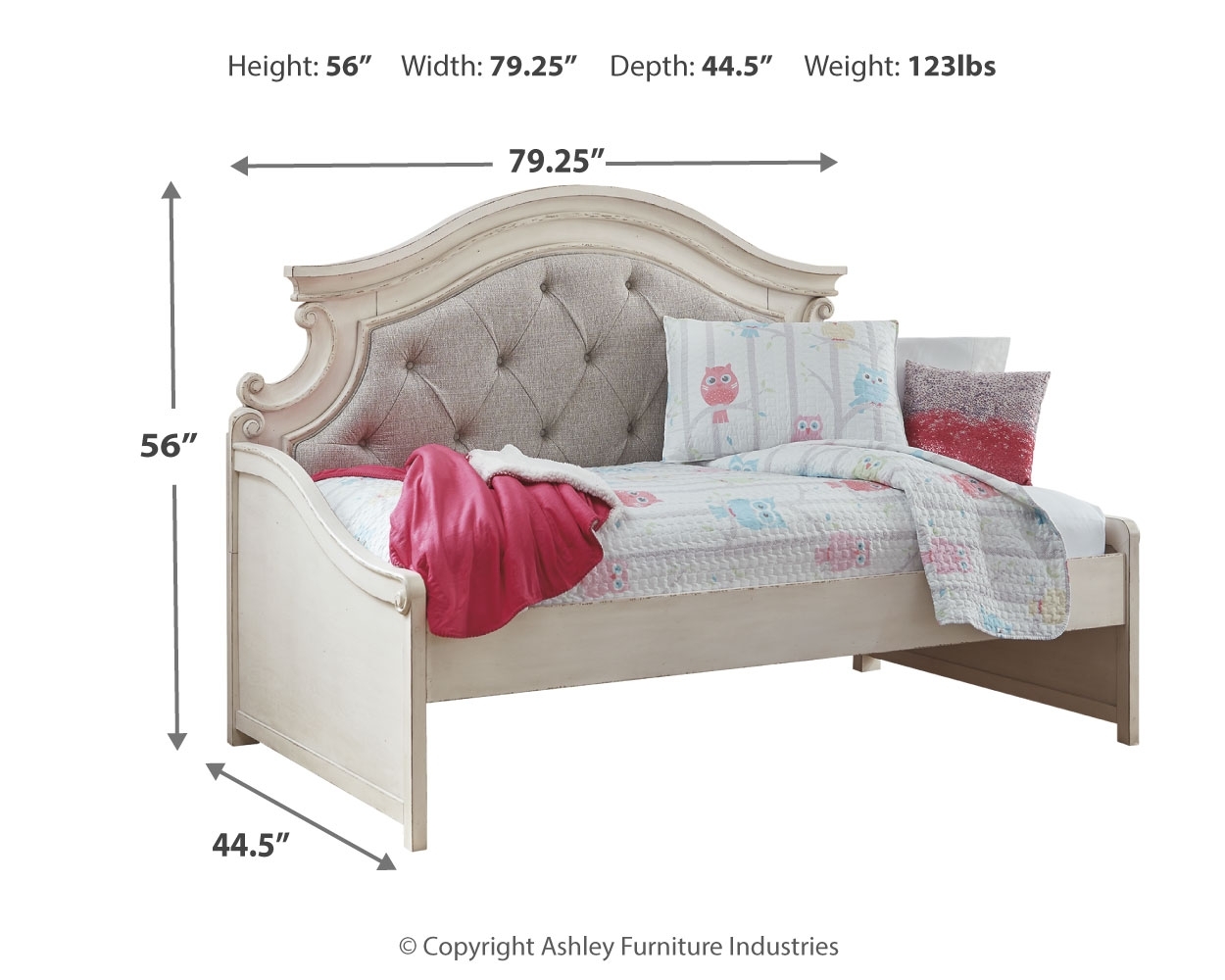Realyn - Twin Day Bed - Chipped White - Image 7