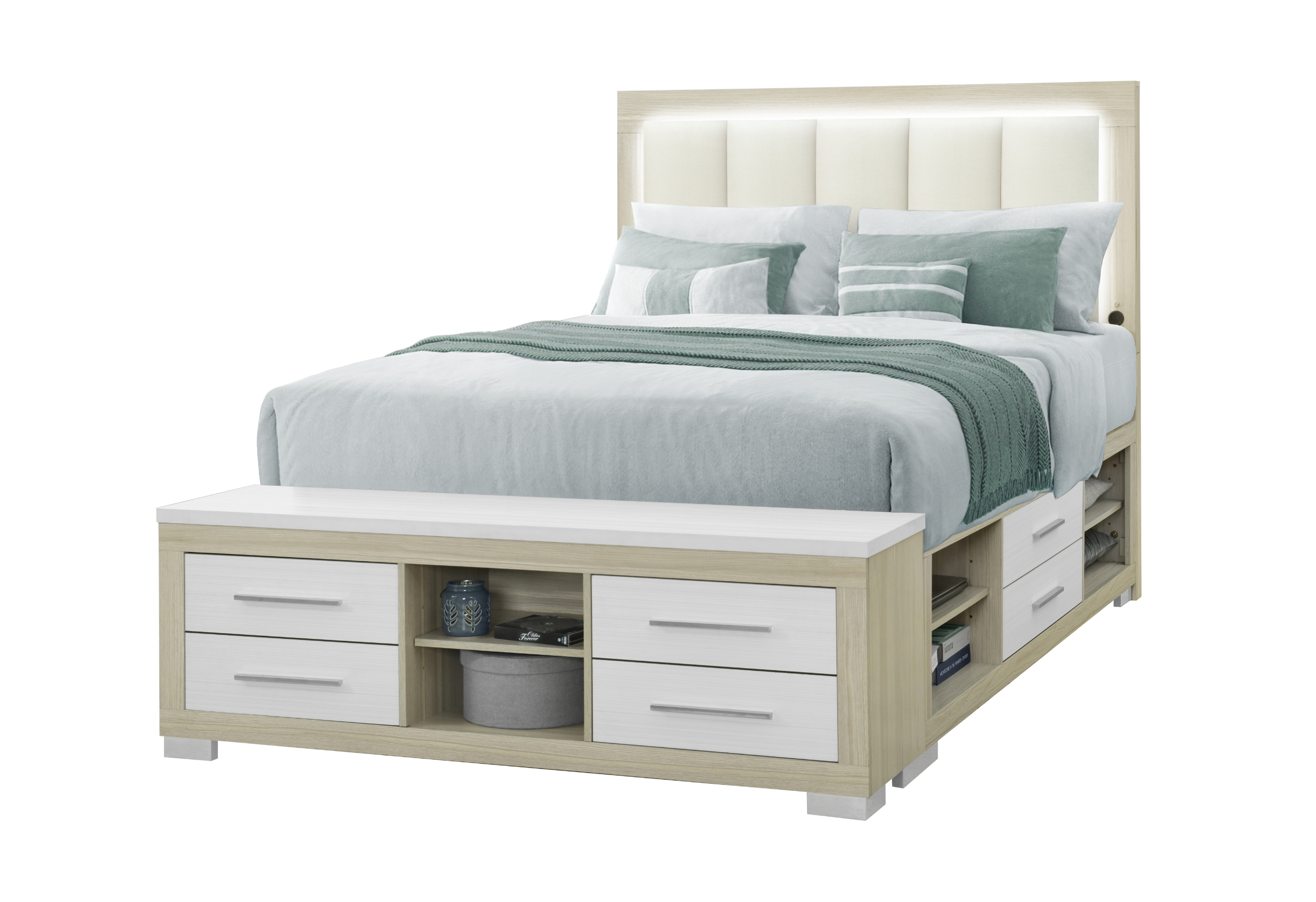 Emma - Bed With LED And USB - Image 3