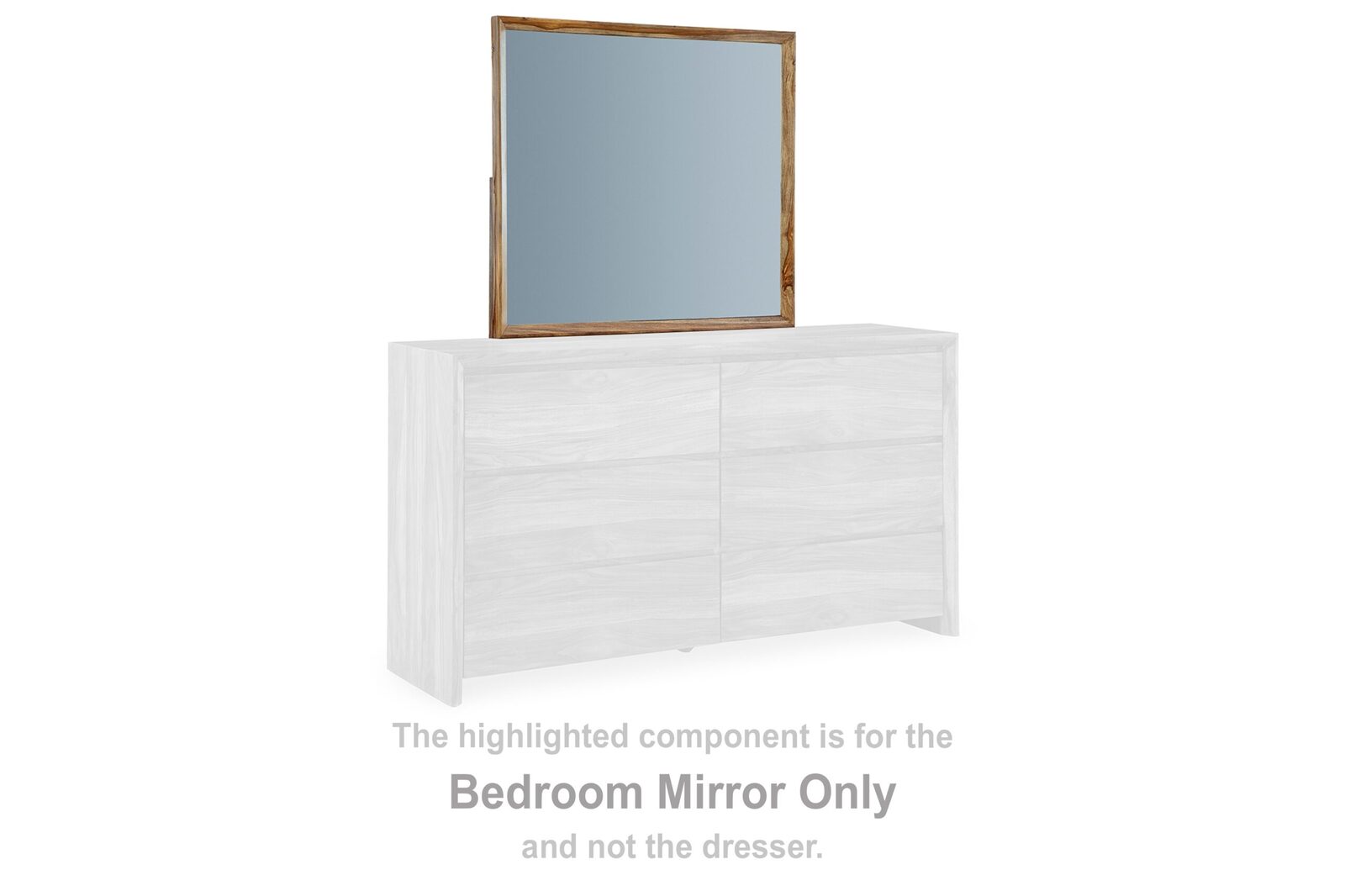 Dressonni - Bedroom Mirror - Brown - Image 2
