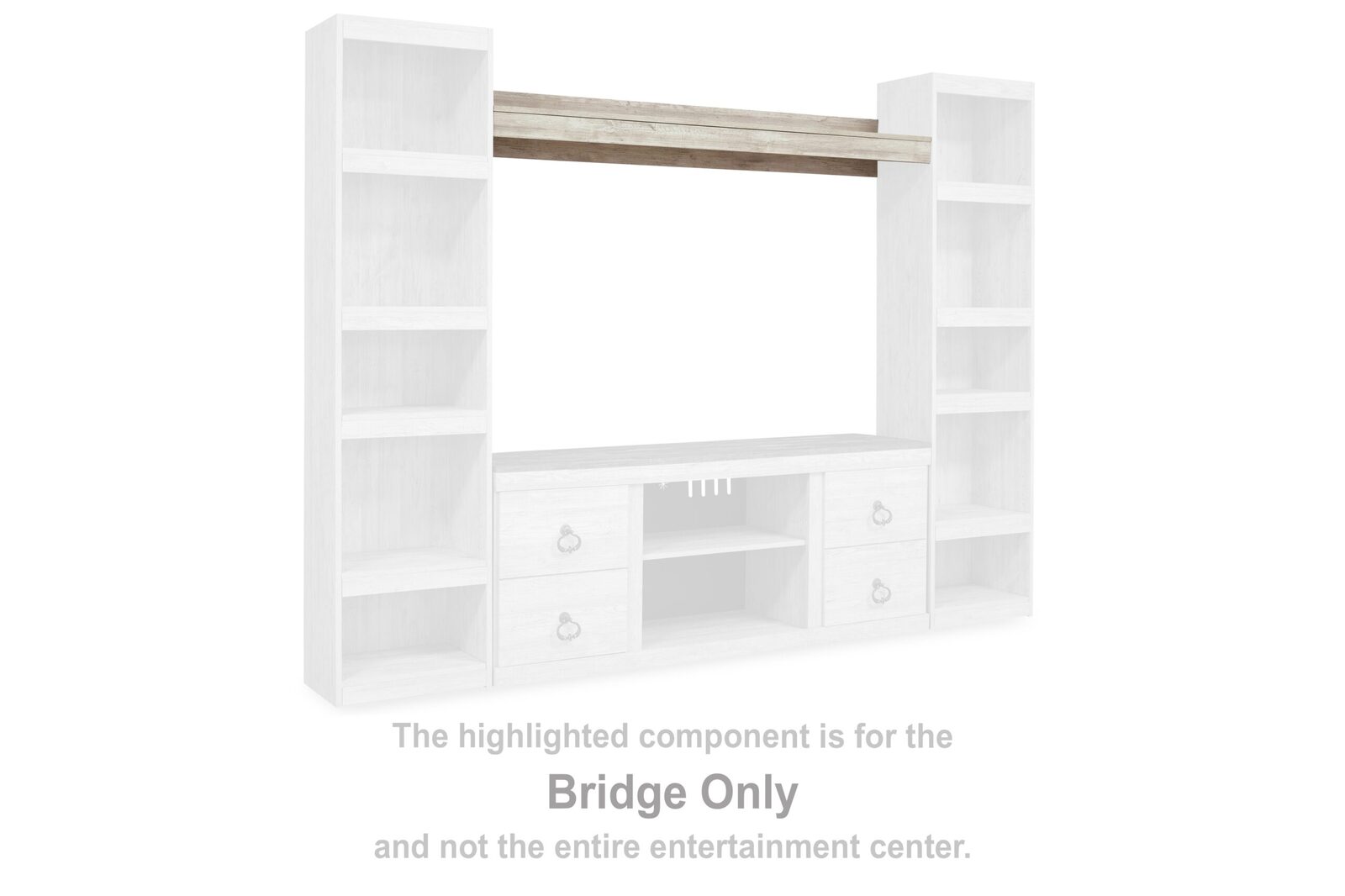 Willowton - Bridge 60” - Whitewash - Image 2