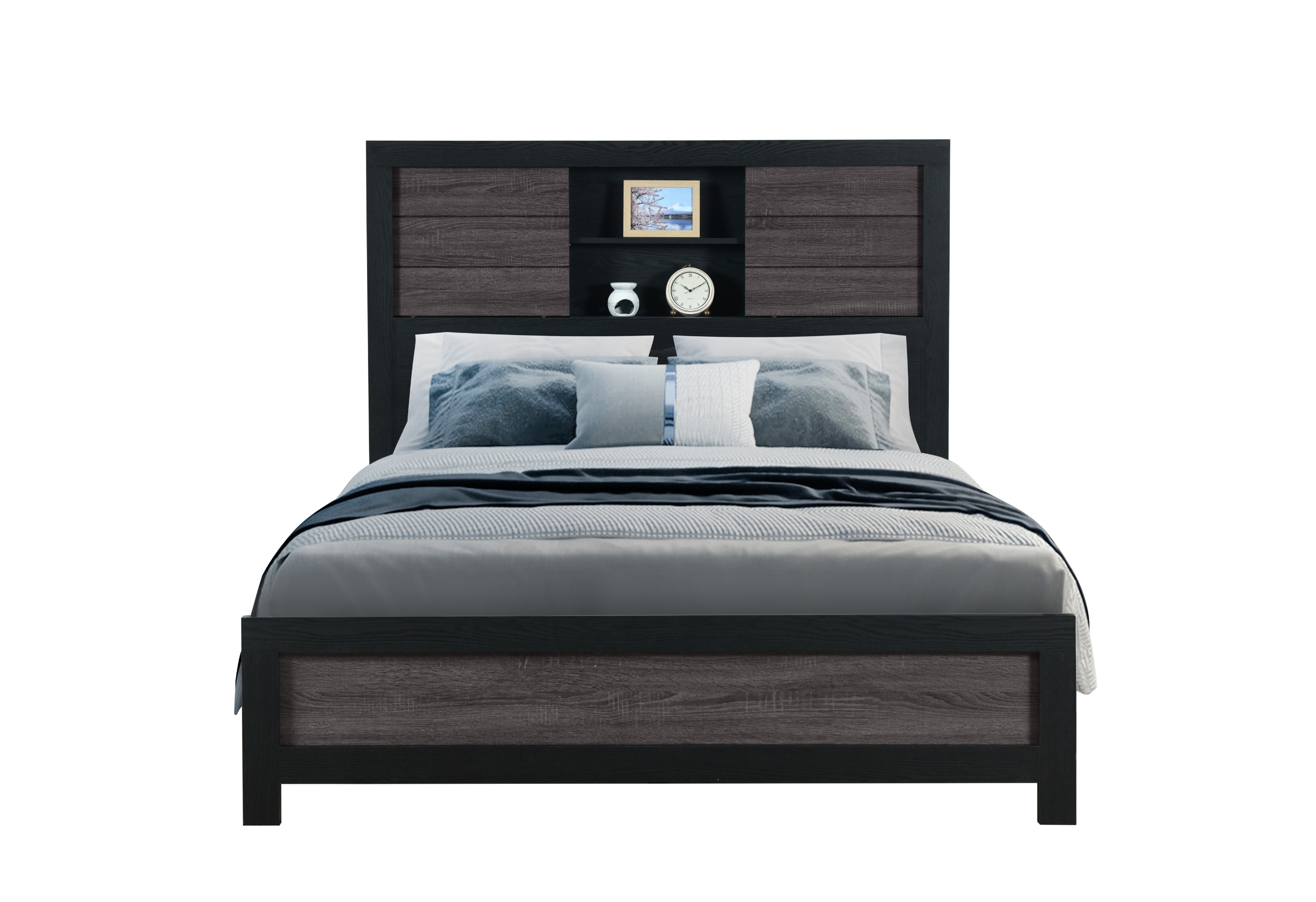 Lisbon - Bookcase Bed - Black / Gray - Image 3