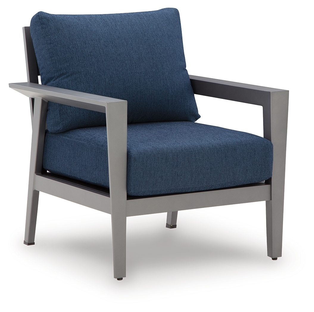 Gali - Sofa / Chairs / Table Set (Set of 4) - Gray / Blue - Image 7
