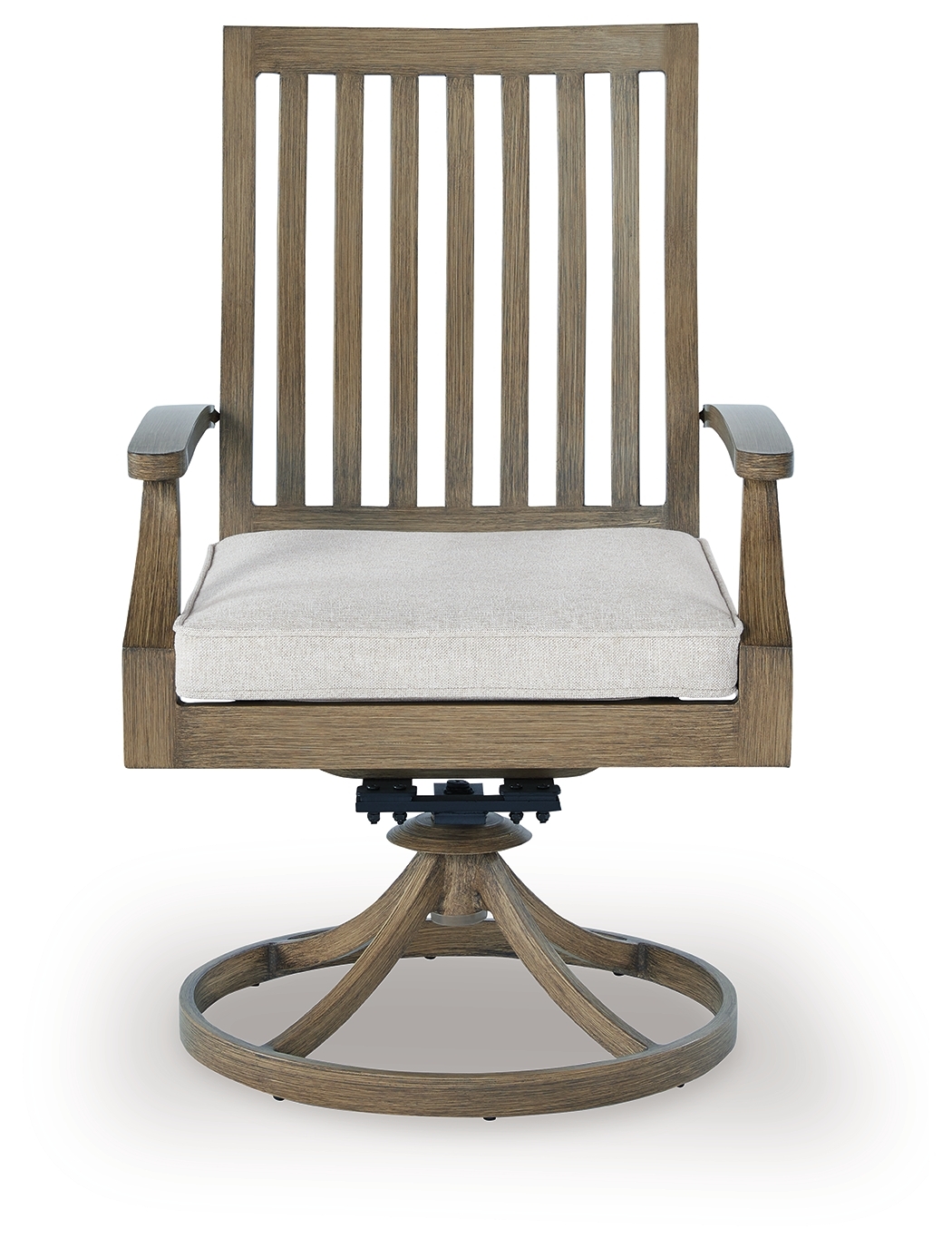 Rainier Ranch - Swivel Chair With Cushion (Set of 2) - Brown / Beige - Image 4