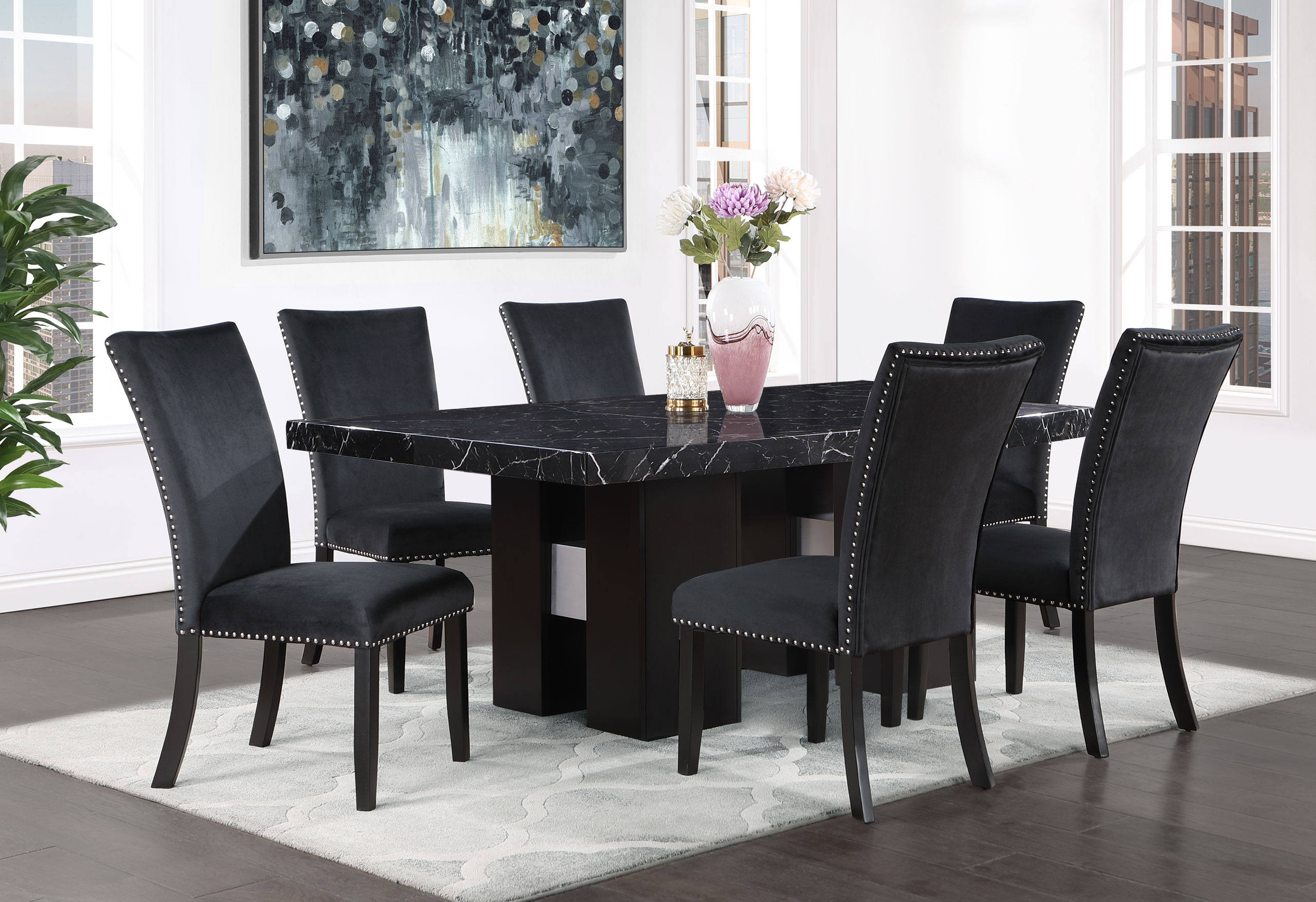 D03 - Dining Room Set - Black - Image 9