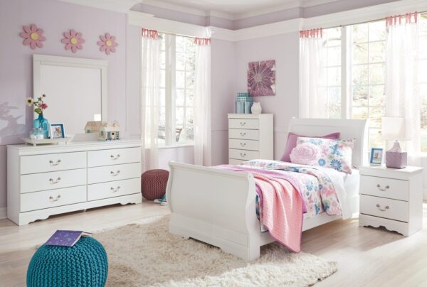 Anarasia - Sleigh Bed Set