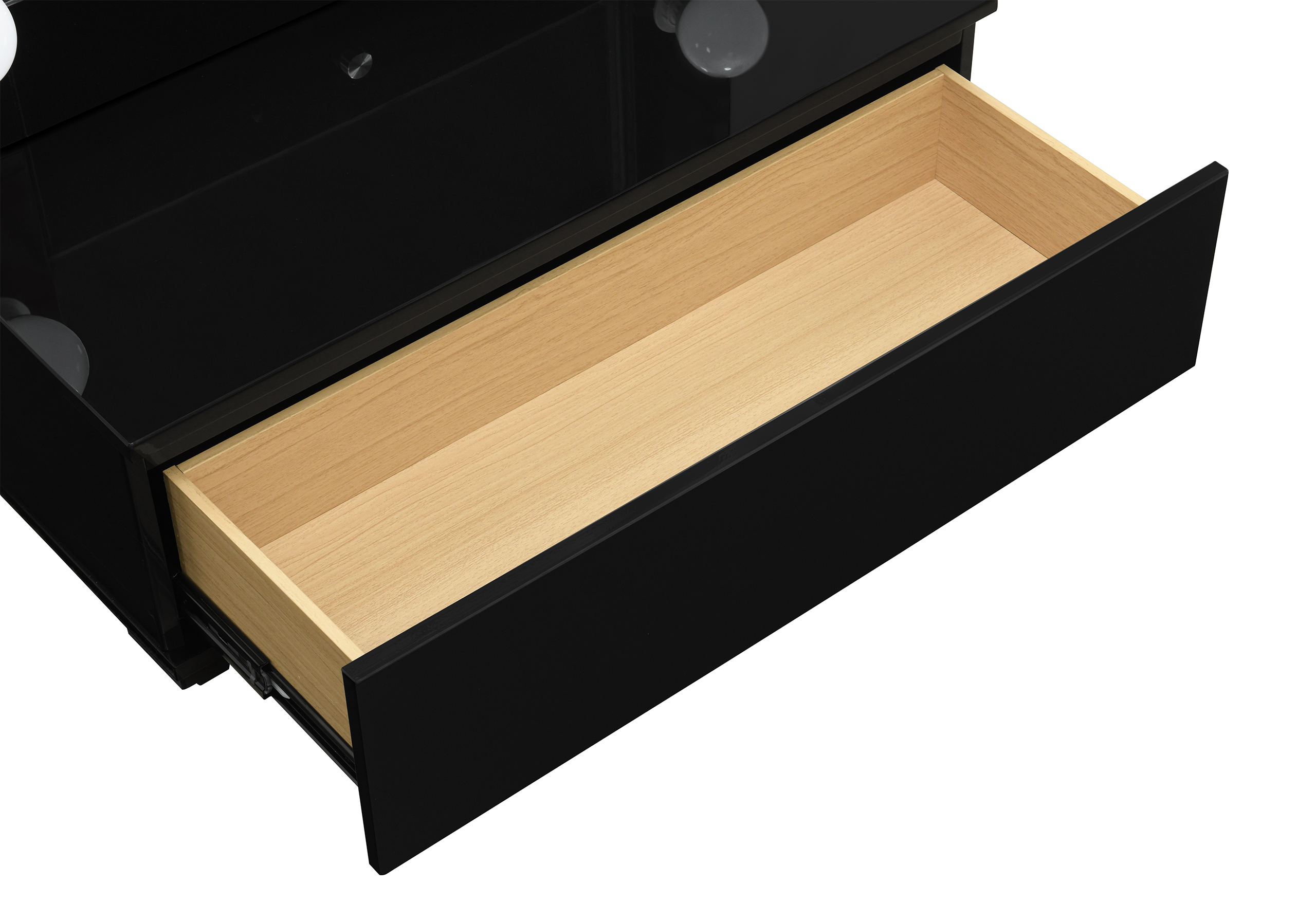 Ella - Narrow Tall Mirror With Drawer And Speakers - Image 5
