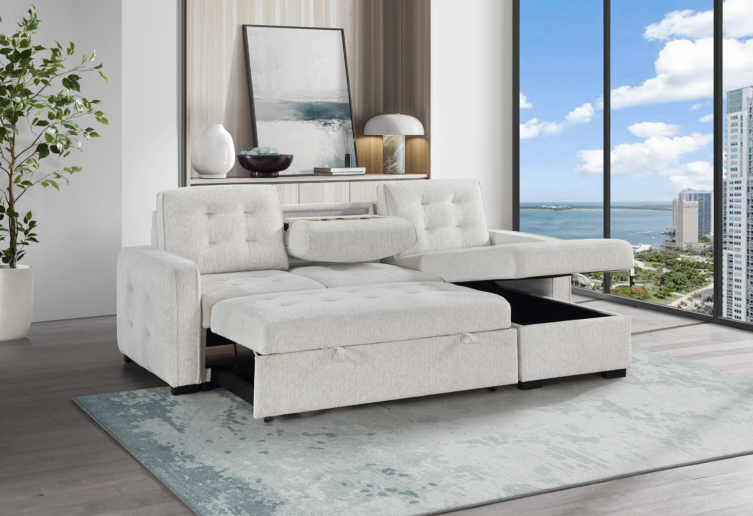 U0707 - Reversible Sofa Bed - Image 2